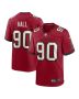Logan Hall 90 Tampa Bay Buccaneers Game Men Jersey – Red