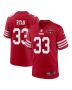 Logan Ryan 33 San Francisco 49ers NFC Champions Patch Game Men Jersey – Scarlet