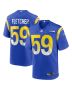 London Fletcher 59 Los Angeles Rams Men Game Retired Jersey – Royal
