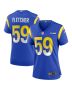 London Fletcher 59 Los Angeles Rams Women Game Retired Jersey – Royal