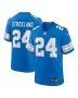 Loren Strickland 24 Detroit Lions Team Game Men Jersey – Blue