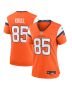 Lucas Krull 85 Denver Broncos Team Game Women Jersey – Orange