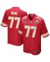 Lucas Niang 77 Kansas City Chiefs AFC Champions Patch Game Men Jersey – Red