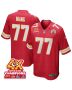 Lucas Niang 77 Kansas City Chiefs Super Bowl LVIII Champions 4X Game Men Jersey – Red