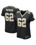 Lucas Patrick 62 New Orleans Saints Women’s Game Jersey – Black