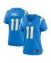 Luis Perez 11 Los Angeles Chargers Women’s Team Game Jersey – Powder Blue