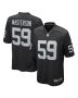 Luke Masterson 59 Las Vegas Raiders Team Game Men Jersey – Black
