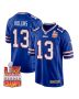 Mack Hollins 13 Buffalo Bills Super Bowl LIX Champions Patch Game Men Jersey – Royal