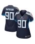 Marlon Davidson 90 Tennessee Titans Women’s Game Jersey – Navy