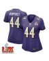 Marlon Humphrey #44 Baltimore Ravens Super Bowl LIX Women’s Jersey – Purple