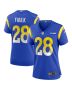Marshall Faulk 28 Los Angeles Rams Women Game Retired Jersey – Royal