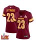 Marshon Lattimore #23 Washington Commanders Super Bowl LIX Women’s Jersey – Burgundy