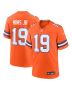 Marvin Mims Jr 19 Denver Broncos Mile High Collection 1977 Throwback Player Game Men Jersey – Orange