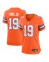Marvin Mims Jr 19 Denver Broncos Women’s Mile High Collection 1977 Throwback Player Game Jersey – Orange