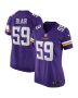 Matt Blair 59 Minnesota Vikings Women Game Retired Jersey – Purple