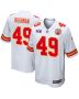 Matt Bushman 49 Kansas City Chiefs Super Bowl LVIII Patch Game Men Jersey – White