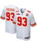 Matt Dickerson 93 Kansas City Chiefs AFC Champions Patch Game Men Jersey – White