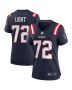 Matt Light 72 New England Patriots Women Game Retired Jersey – Navy