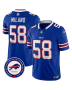 Matt Milano 58 Buffalo Bills 50th Charging Logo Patch Game Men Jersey – Royal