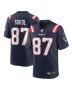 Matt Sokol 87 New England Patriots Game Men Jersey – Navy