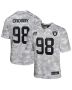 Maxx Crosby 98 Las Vegas Raiders 2024 Salute to Service Game YOUTH Jersey – Arctic Camo