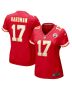 Mecole Hardman 17 Kansas City Chiefs Women’s Game Jersey – Red