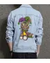 Bear Men's Casual Jean Coat - Gift for Son on Minimalist Design - Music Events Style for Father's Day - Fashion-forward Men