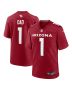 Men’s Arizona Cardinals Number 1 Dad Cardinal Game Jersey