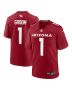 Men’s Arizona Cardinals Number 1 Groom Cardinal Game Jersey