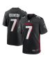 Men’s Atlanta Falcons Bijan Robinson Black Game Jersey