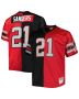 Men’s Atlanta Falcons Deion Sanders Mitchell & Ness Black/Red Big & Tall Split Legacy Retired Player Jersey