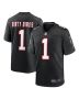 Men’s Atlanta Falcons Dirty Birds Black Throwback Game Jersey