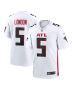 Men’s Atlanta Falcons Drake London White Away Game Player Jersey