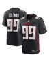 Men’s Atlanta Falcons Eddie Goldman Black Team Game Jersey