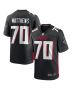Men’s Atlanta Falcons Jake Matthews Black Game Jersey