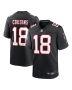 Men’s Atlanta Falcons Kirk Cousins Black Alternate Game Player Jersey