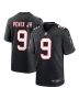 Men’s Atlanta Falcons Michael Penix Jr. Black Throwback Game Jersey