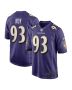 Men’s Baltimore Ravens Bravvion Roy Purple Game Jersey