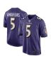 Men’s Baltimore Ravens Jalyn Armour-Davis Purple Game Player Jersey