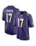 Men’s Baltimore Ravens Josh Johnson Purple Team Game Jersey