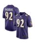 Men’s Baltimore Ravens Justin Madubuike Purple Game Player Jersey
