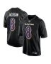 Men’s Baltimore Ravens Lamar Jackson Carbon Black Fashion Jersey