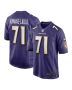 Men’s Baltimore Ravens Malaesala Aumavae-Laulu Purple Team Game Jersey