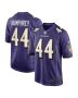 Men’s Baltimore Ravens Marlon Humphrey Purple Game Team Jersey