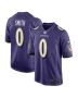 Men’s Baltimore Ravens Roquan Smith Purple Team Game Jersey