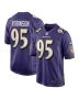Men’s Baltimore Ravens Tavius Robinson Purple Team Game Jersey