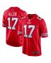 Men’s Buffalo Bills Josh Allen Red Alternate Game Player Jersey