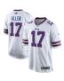 Men’s Buffalo Bills Josh Allen White Game Player Jersey