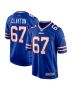 Men’s Buffalo Bills Travis Clayton Royal Game Jersey