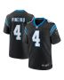 Men’s Carolina Panthers Eddy Pineiro Black Team Game Jersey